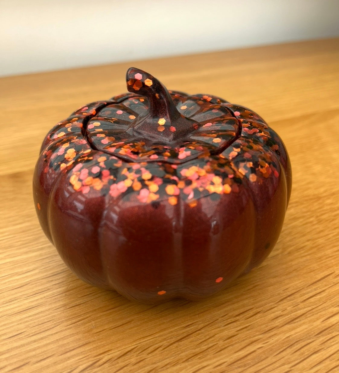 Orange/Bronze Glittery Pumpkin