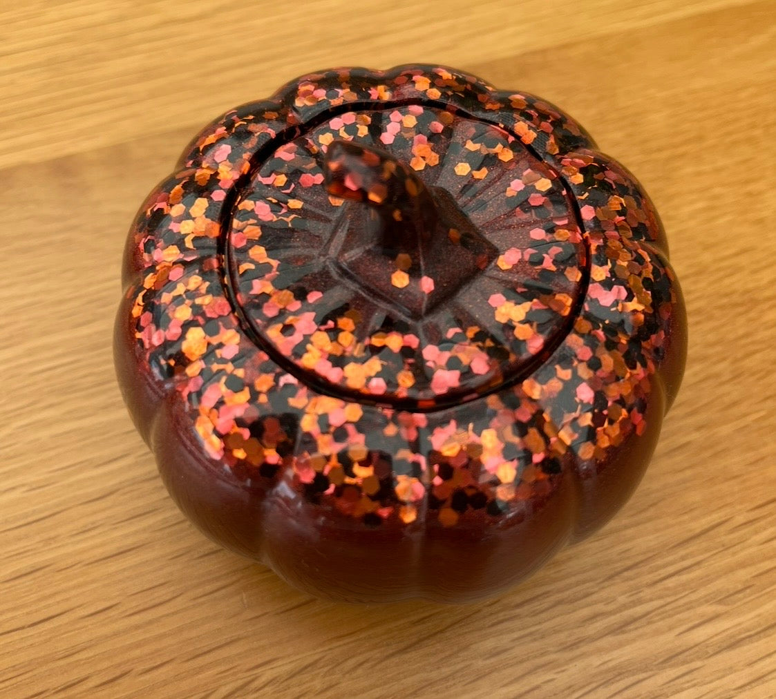 Orange/Bronze Glittery Pumpkin